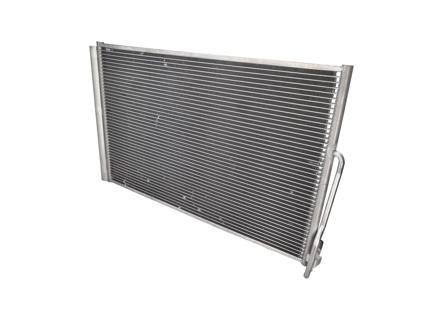 Radiator air conditioning (air con) condenser. Porsche 958 Cayenne 4.8L Turbo - 95857311103, 95857311101