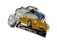 Spilla Spilla 'Porsche 911 Carrera 4' Giallo e Blu