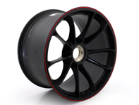 Rear 20-inch Black with Red border alloy wheel for Porsche 991 GT3 - 99136416882TR0, 99136416883, 99136416882TR0 Rear 20-inch Black with Red border alloy wheel for Porsche 991 GT3 - 99136416882TR0, 99136416883, 99136416882TR0