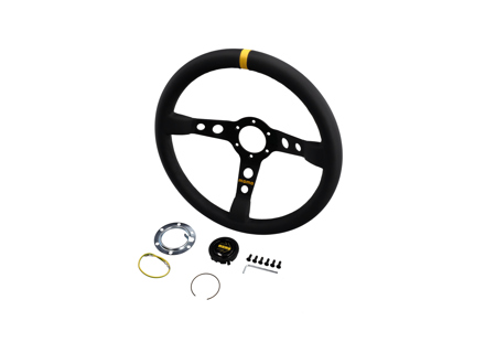 Momo mod.07 stuur - zwart leer - M11111811312L, M11111811312R