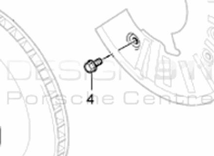 Piastra copridisco freno Bullone. Porsche Cayenne MK II