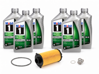 Kit di manutenzione filtro olio con tappo di scarico e Mobil 1 ESP X4 0w-40 per Porsche 718 (982) Boxster / 718C (982C) Cayman - 9A210722500, 99970768540, 0PC115466