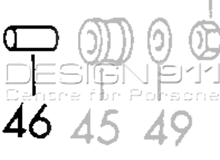 Casquillo amortiguador. Porsche 911/912 - 90133351300, 90133351302 Casquillo amortiguador. Porsche 911/912 - 90133351300, 90133351302