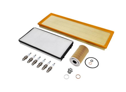 Kit d'entretien pour Porsche 996 GT3 Huile, filtres à air, bougies d'allumage, + Plus - 99610090100, 99611013171, 90012301020, 94410719711, 99610722560, 99917019590, 99657221902, 157717