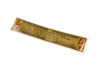Pegatina Peligro Alto Voltaje. Porsche 964 / 993 / 928 - 96470116300 - PAKAH993