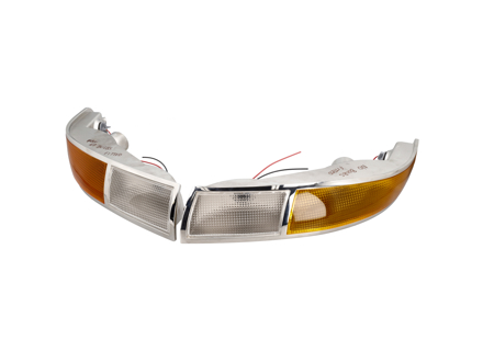 Gladde knipper- en zijlichtunits aan de voorzijde. Porsche 911 - 901631401402/1, PCG63193520, PCG63193620, 90163140103, 90163140203 - SC36-