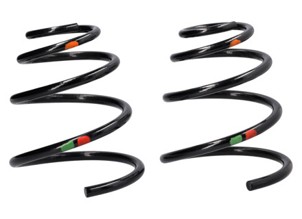Ressorts hélicoïdaux avant (PAIRE) - Vert/Rouge - Porsche 996 C4/C4S avec suspension sport (030) - 99634353120504 Ressorts hélicoïdaux avant (PAIRE) - Vert/Rouge - Porsche 996 C4/C4S avec suspension sport (030) - 99634353120504
