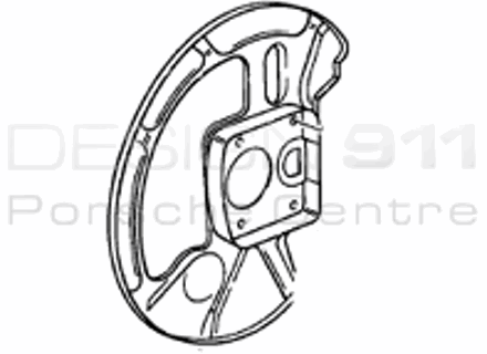 Piastra copridisco freno ANTERIORE. Porsche 928 86-91 - 92835108303, 92835108403 Piastra copridisco freno ANTERIORE. Porsche 928 86-91 - 92835108303, 92835108403