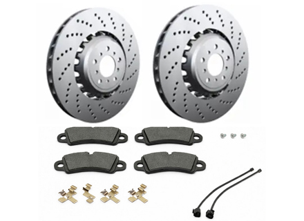 Brake disc rotor kit Front. Porsche 971 Panamera Turbo V8 4.0L 4WD / 4S E-Hybrid (410mm disc) - 971615301D, 971615302D, 971615301R, 971615302R