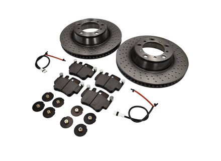 Pack Disques de Frein avec Plaquettes de Frein Sport BREMBO Porsche 996 1997-04 - 07B31415, 99635240X02BRE, 99635240X02, 99661236501, 99635208602, 99635208600