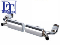 Sport Exhaust Porsche 996 Turbo with 200 SPORTS CELL CATS -DesignTek - 125949, 55-PS103, 99611102775, 99611102776, 99611198775, 99611198777 Sport Exhaust Porsche 996 Turbo with 200 SPORTS CELL CATS -DesignTek - 125949, 55-PS103, 99611102775, 99611102776, 99611198775, 99611198777