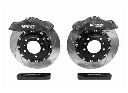 Kit de freno delantero AP Racing con pinzas y discos de 6 pistones. Porsche 987 Boxster S / Cayman S - 99635140501, 99635140601, 99635142511, 99635142611 - 9M987APF