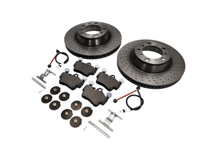 REAR Brake Pads and Brake Disc Package Porsche 997 C4S