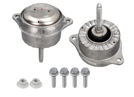 Engine mount kit, SET OF 2. Porsche 993 C2 / C4  / 993 Turbo (non-Cabrio) - 99337504909, 99337504905, 99337504907