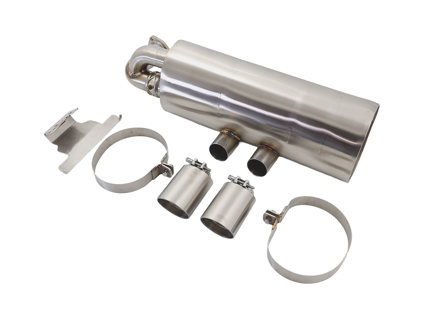 Silencieux d'échappement arrière avec valves, style sport « GT3 », DesignTek. Porsche 911 1975-89 - 93011102200, 93011102203, 93011104300, 93011104301, 93011104303