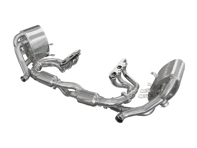 Switchable Stainless Steel Sports Exhaust System with 200-Cell Cats & Headers for Porsche 997-1 Carrera / S 2005-2008 - 99711110301, 99711110401, 99711110102, 99711110202, 99711121102, 99711121103, 99711121202, 99711121203, 99711123202, 99711123203