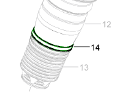 Collier d'amortisseur avant (type suspension pneumatique). Porsche 970 Panamera - 97034360300 Collier d'amortisseur avant (type suspension pneumatique). Porsche 970 Panamera - 97034360300