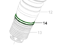 Shock Absorber clamp Front (Air Suspension type). Porsche 970 Panamera - 97034360300 Shock Absorber clamp Front (Air Suspension type). Porsche 970 Panamera - 97034360300
