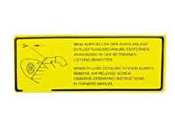 Relleno del sistema de refrigeración con adhesivo. Porsche 924 / 924S / 944 - 94400612100