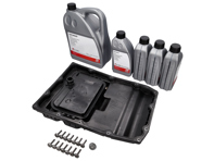 Ölwannenfilter und Ölsatz für das Getriebe. Porsche 970 Panamera PDK - 97032102500, 97032180900, 00004330573, 00004330624, 95830054000