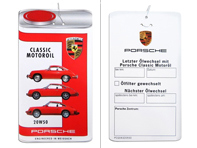 Etichetta cambio olio Porsche Classic 20W-50 per Porsche 356 / 914 / 911 2.0-2.7L - PCG04320928, PCG04320929, 20W50, 20W 50, 20W-50
