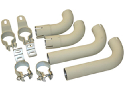 Exhaust pipe and clamp set. Porsche 356B / 356C - 61611100700, 92.304, 92304, 61611122103, 61611122303, 61611102500, 61611125501 - 1620701610 Exhaust pipe and clamp set. Porsche 356B / 356C - 61611100700, 92.304, 92304, 61611122103, 61611122303, 61611102500, 61611125501 - 1620701610