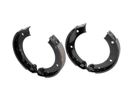 Handbrake shoes, Set of 4. Porsche 911 1965-68 / 356B / 356C - 90135290613, 90135290614, PCG90120971, 	90135209710 - PS8532, 911419/00, 1663900410, BP PS8532