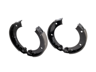 Zapatas de freno de mano, Juego de 4. Porsche 911 1965-68 / 356B / 356C - 90135290613, 90135290614, PCG90120971, 	90135209710 - PS8532, 911419/00, 1663900410, BP PS8532