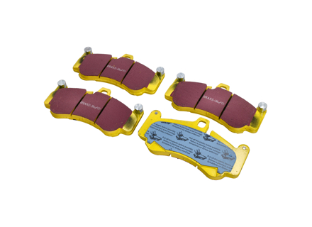 Pastillas de freno EBC AMARILLAS 'Fast Road' delanteras. Porsche 996 GT2 / 996 GT3 / 997 GT3 / 997 Turbo - 99635194800, 99635194802, 98035193900 - DP 41516R, DP41516R