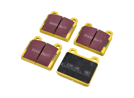 EBC YELLOW Brake Pads 'Fast Road' Front. Porsche 911 / 930 (OE Part No 91135195002) - 91135195001, 91135195002, 91135195006, 91135195008, 91135195011 - DP4103R