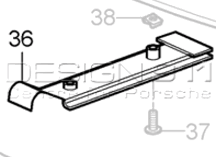 Untere Spoilerträgerplatte der vorderen Stoßstange. Porsche 997 GT2 - 99750558580 Untere Spoilerträgerplatte der vorderen Stoßstange. Porsche 997 GT2 - 99750558580