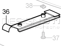 Front bumper lower spoiler support panel. Porsche 997 GT2 - 99750558580 Front bumper lower spoiler support panel. Porsche 997 GT2 - 99750558580