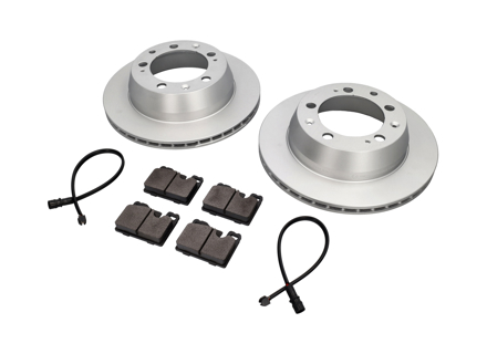Pastiglie freno posteriori e pacchetto disco freno. Porsche 944 Auto senza ABS - 94435204105, 94435295102, 94461221104 Pastiglie freno posteriori e pacchetto disco freno. Porsche 944 Auto senza ABS - 94435204105, 94435295102, 94461221104