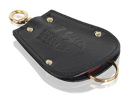 Porte-clés pour Porsche 356 en CUIR NOIR - PCG044200001AJ