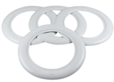 15' wieldoppenset, wit. Porsche 356 - AC601215A, 8160300510