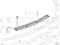 Rear bumper top bracket. Porsche 996 C2 / C4 / GT MKI - 99650583300 Rear bumper top bracket. Porsche 996 C2 / C4 / GT MKI - 99650583300