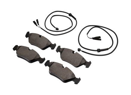 FRONT Brake pads and sensors kit. Porsche 928 / 928 S / 928 S2 ABS - 92835193101, 92861231501