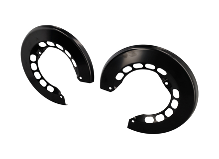 Juego de 2 placas protectoras de disco de freno TRASERAS. Porsche 911 1974-89 - 91135280120, 911.352.801.20, 911 352 801 20 - SC296, 1664300200