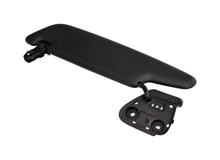 Sonnenblende – LINKS, Schwarz. Porsche 981 Boxster 2012–16 / 982 Boxster ab 2017 / 981 Boxster Spyder ab 2016 - 98173103128OF7, 98173103132OF7, 98173103136OF7, 98173103144OF7, 98173103156OF7, 982857551AHOX7