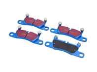 EBC blauwe remblokken achter 'straat en spoor'. Porsche 991 / 981 / 718 / 958 Cayenne - 99135293904, 99135293902 - DP52098NDX