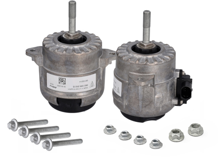 Gearbox mount PADM, SET OF 2. Porsche 718 Boxster / 718 Cayman 2017-24 - 982399202A, 982399202B, 982399202C, 982399202D, 982399202E, 982399202F, 982399202H, 982399202G, 982399202J