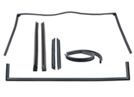 Juego de sellos Targa. Porsche 914 - 914TSK, 91456303910, 91456331910, 91453118510, 91453118610, 91453114310, 91453114410, 91456307711