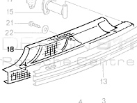 Paracalore scarico paraurti posteriore. Porsche Boxster 986 2003-04 - 98650547501 Paracalore scarico paraurti posteriore. Porsche Boxster 986 2003-04 - 98650547501