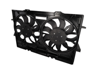 Ventilateur de radiateur à eau avec carénage. Porsche 95B Macan - 95B121003, 95B121003A, 95B121003B, 95B121003C, 95B121003E