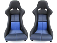 Sitze im RennSport Style, Schwarz-Blau. Porsche 964 / 993 - P964108-S, P964108 Sitze im RennSport Style, Schwarz-Blau. Porsche 964 / 993 - P964108-S, P964108