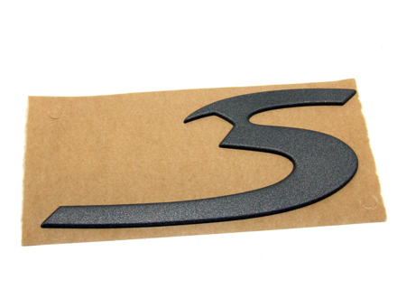 S - Insignia con recorte, Gris. Porsche 996 C4S - 99655924300D04, 99655924300