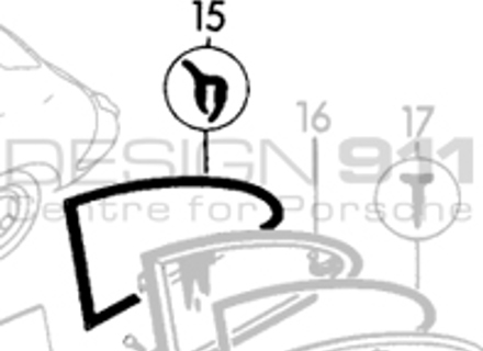 Heckscheibendichtung 1/4 (außen) Porsche 356 COUPE - 64454390500, 64454390300, 64454390400 - 356100, 356101, 1686000370, 1686000380 Heckscheibendichtung 1/4 (außen) Porsche 356 COUPE - 64454390500, 64454390300, 64454390400 - 356100, 356101, 1686000370, 1686000380