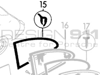 Rear 1/4 window seal (outer) Porsche 356 COUPE - 64454390500, 64454390300, 64454390400 - 356100, 356101, 1686000370, 1686000380 Rear 1/4 window seal (outer) Porsche 356 COUPE - 64454390500, 64454390300, 64454390400 - 356100, 356101, 1686000370, 1686000380