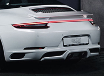 Section complémentaire du diffuseur arrière TechArt. Porsche 991.2 - 091.100.500.009, 091.121.500.009G, 091.121.500.009