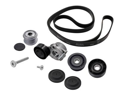 Drive Belt and Pulley Kit. Porsche 95B.1 Macan Diesel 3.0L 2014-18 - 958903137, 95510211801, 95510211921, 958903133, 94660395500/1